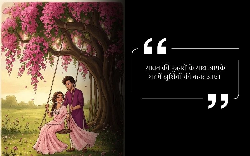 WhatsApp Status Hariyali Teej Wishes in Hindi