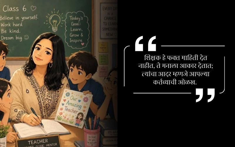 Heart Touching Respect Teacher Quotes in Marathi