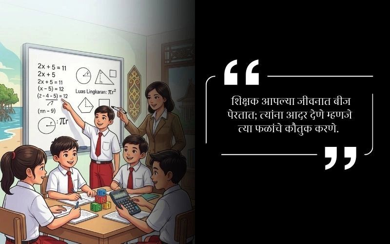 Short Respect Teacher Quotes in Marathi