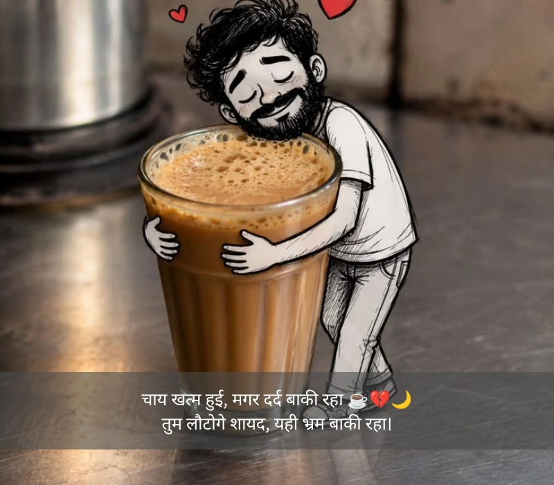 चाय पर शायरी 2 लाइन funny