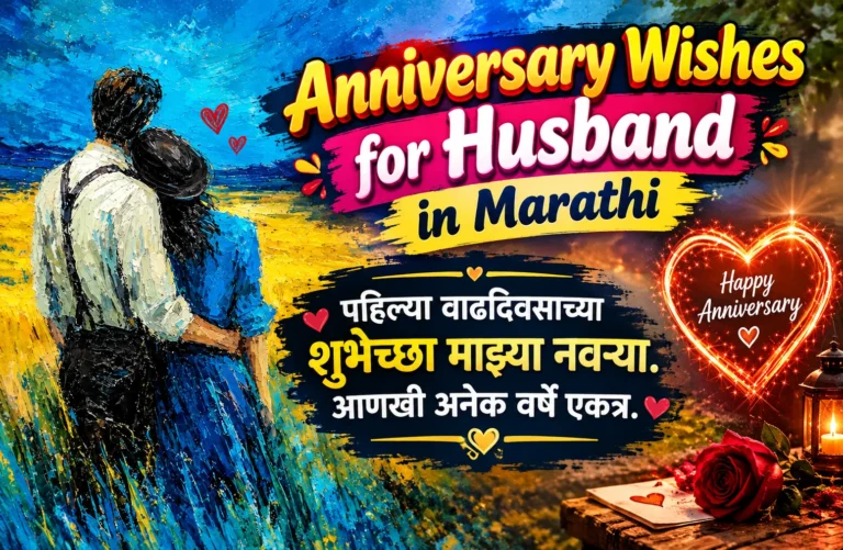150+ Best Anniversary Wishes for Husband in Marathi : माझ्या नवऱ्या, खूप प्रेम. 150+ Best Anniversary Wishes for Husband in Marathi : माझ्या नवऱ्या, खूप प्रेम.
