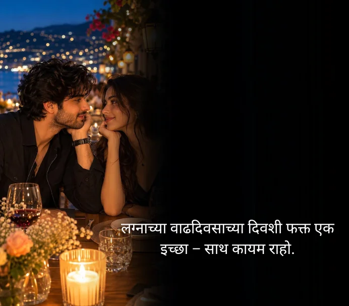 First Anniversary Wishes for Husband in Marathi