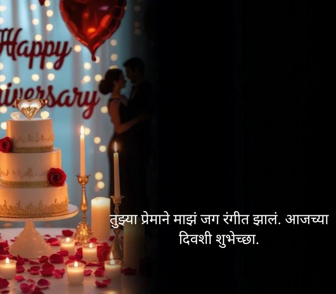 Heart Touching Anniversary Wishes for Husband in Marathi