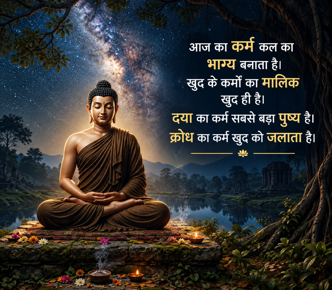 Heart Touching Karma Buddha Quotes in Hindi
