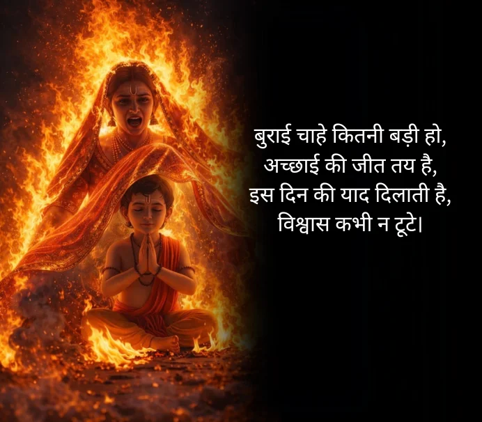 Inspiring Holika Dahan Quotes in Hindi