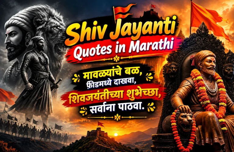 150+ Best Shiv Jayanti Quotes in Marathi – शिवमय जीवन जगा. 150+ Best Shiv Jayanti Quotes in Marathi – शिवमय जीवन जगा.