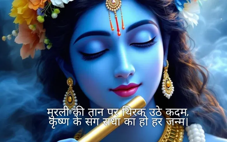 कृष्ण प्रेम शायरी 2 लाइन