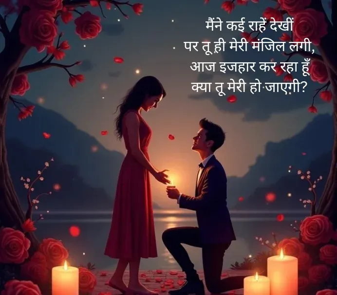 Propose Shayari in Hindi