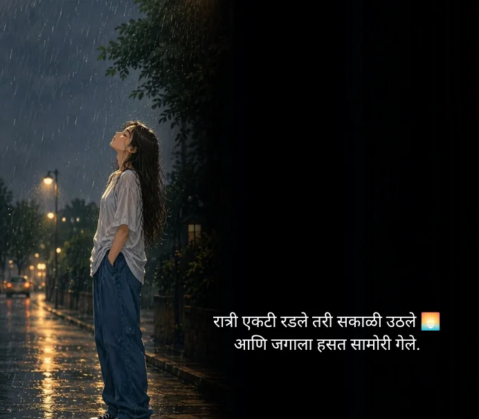 Alone Quotes in Marathi for Girl