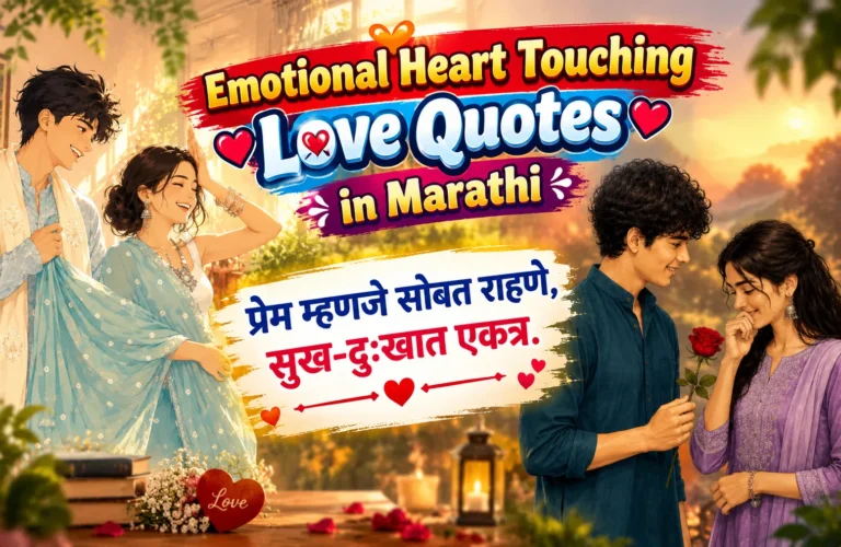 150+ Best Emotional Heart Touching Love Quotes in Marathi – तू माझ्या हृदयात कायम. 150+ Best Emotional Heart Touching Love Quotes in Marathi – तू माझ्या हृदयात कायम.