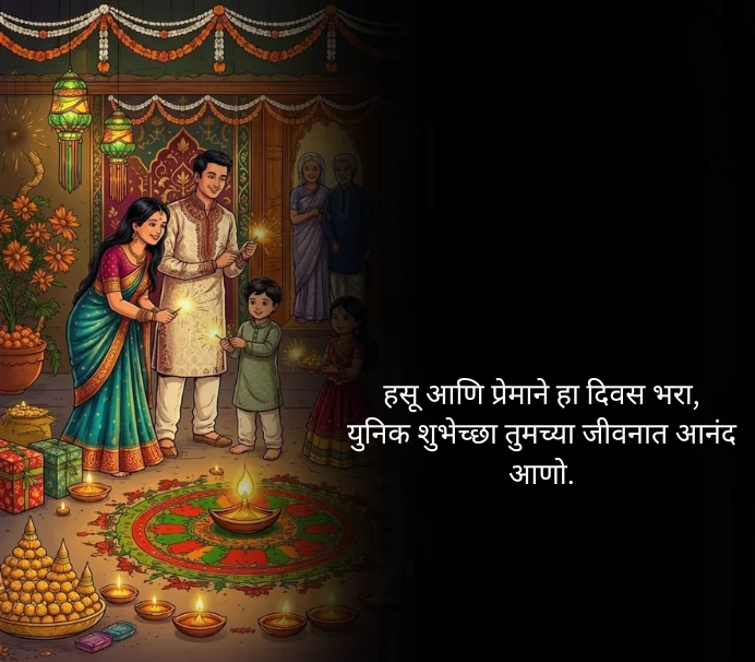 Family Happy Dussehra Wishes in Marathi