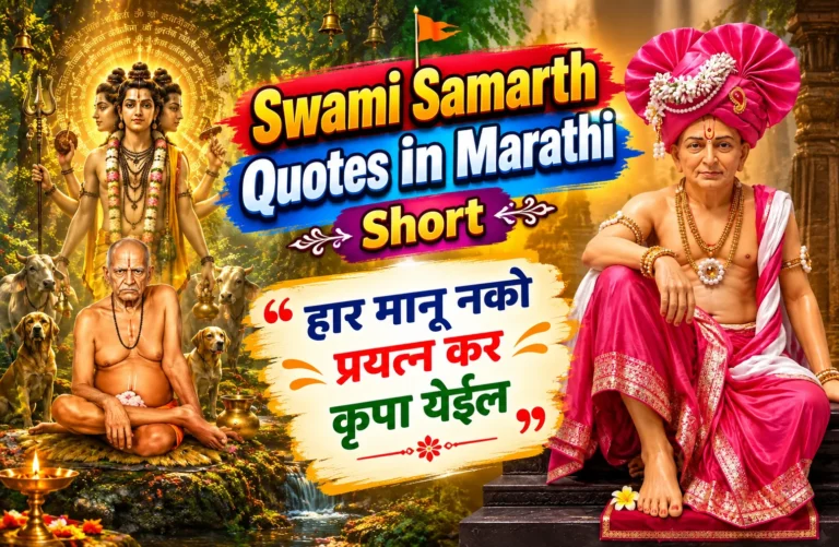 150+ Best Swami Samarth Quotes in Marathi Short – प्रत्येक दिवस नवी सुरुवात |
